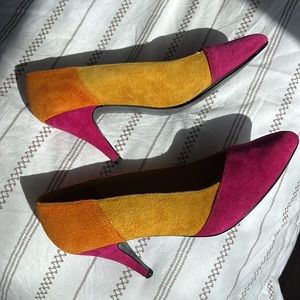Vintage Suede Pumps
